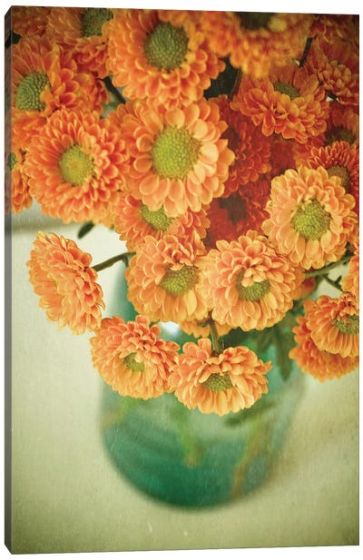 Autumn Bouquet Canvas Art Print - Chrysanthemum Art