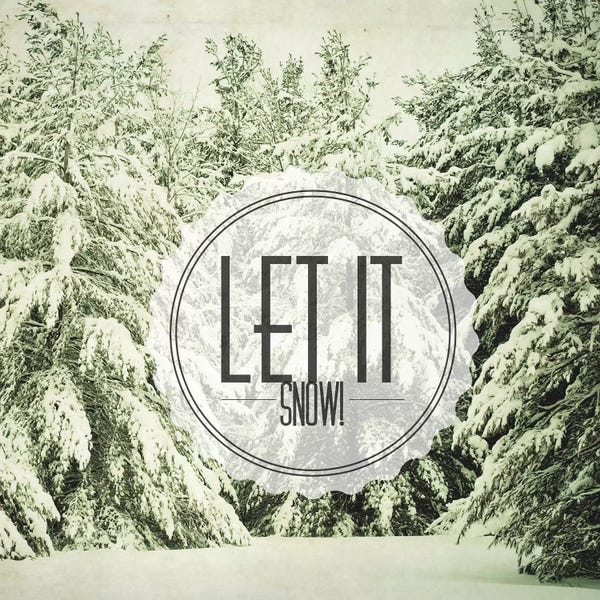 Evergreen Trees: Let It Snow by Olivia Joy StClaire