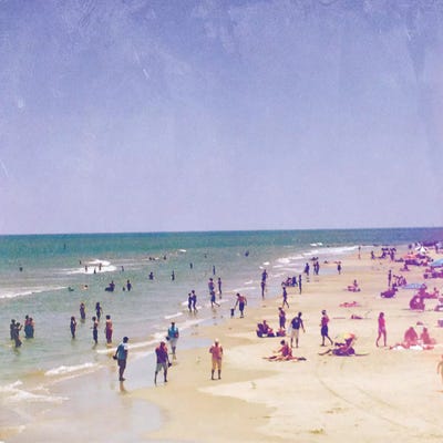 Life Is Better At The Beach by Olivia Joy StClaire canvas print