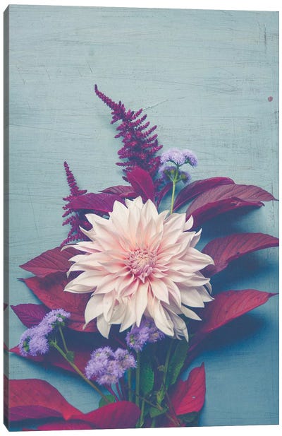 Autumn Floral Canvas Art Print - Vintage Styled Photography