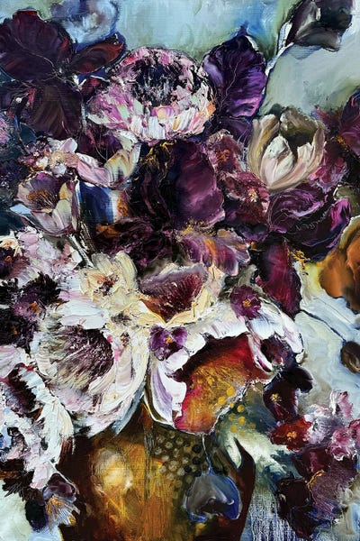 Oksana Petrova: Irises In The Clouds by Oksana Petrova