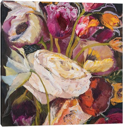 Floral Romantic Dream Canvas Art Print - Oksana Petrova