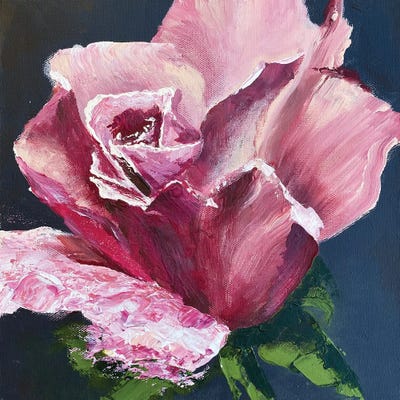 Red Rose by Oksana Petrova canvas print