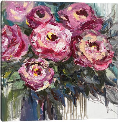 Roses Bouquet Canvas Art Print - Oksana Petrova