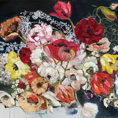 Dancing In The Night by Oksana Petrova canvas print