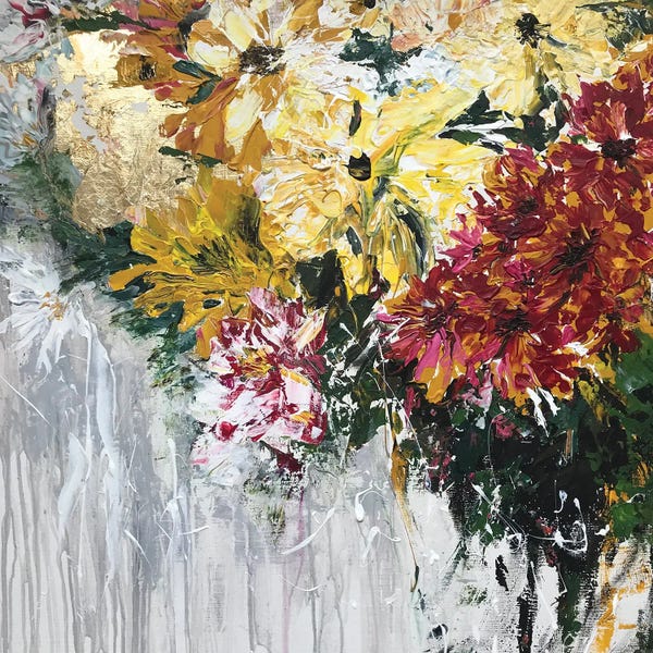 Oksana Petrova: Flowers In Summer by Oksana Petrova