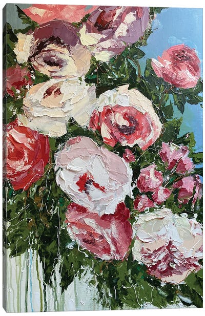 More Roses Canvas Art Print - Textured Florals