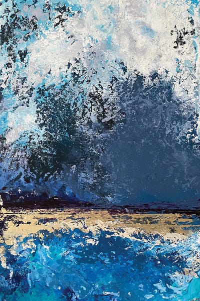 Sea Storm by Oksana Petrova framed canvas print