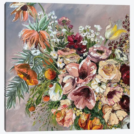 Floral Dreams About Summer Meadow Canvas Print #OKP5} by Oksana Petrova Canvas Artwork