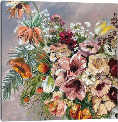 Floral Dreams About Summer Meadow Canvas Art Print - Oksana Petrova