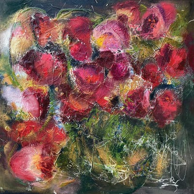 Romantic Roses by Oksana Petrova canvas print