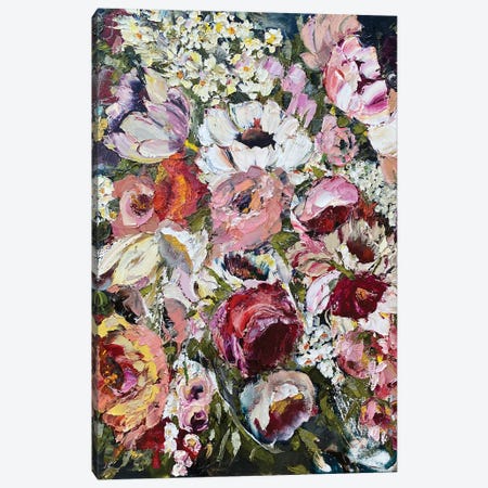 Floral Mess Canvas Print #OKP76} by Oksana Petrova Art Print