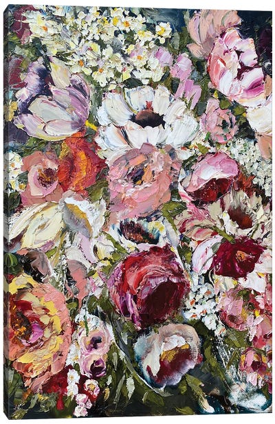 Floral Mess Canvas Art Print - Textured Florals