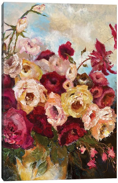 Roses In The Sky Canvas Art Print - Oksana Petrova