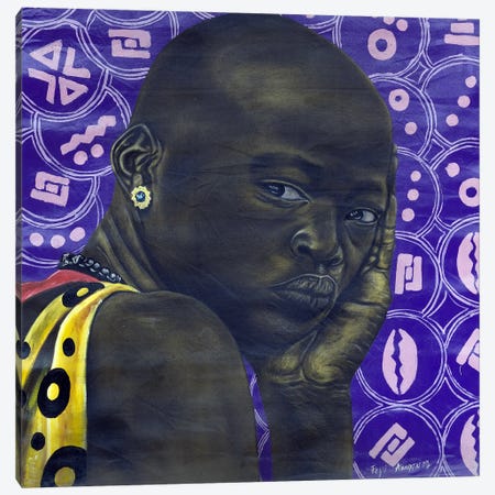Restrained Canvas Print #OLA10} by Oluwafemi Akanmu Canvas Artwork