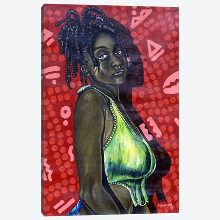 Self Love (Town Girl) Canvas Print #OLA11} by Oluwafemi Akanmu Canvas Artwork