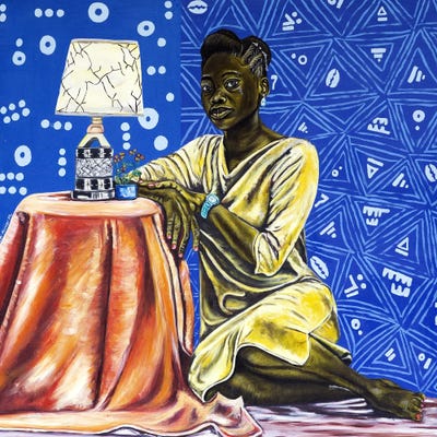 Solace by Oluwafemi Akanmu framed canvas print