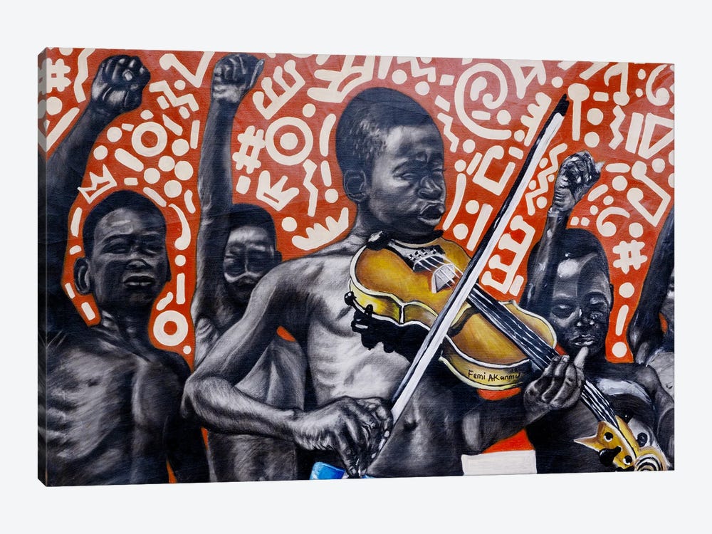 Liberty (Song Freedom) by Oluwafemi Akanmu 1-piece Canvas Wall Art