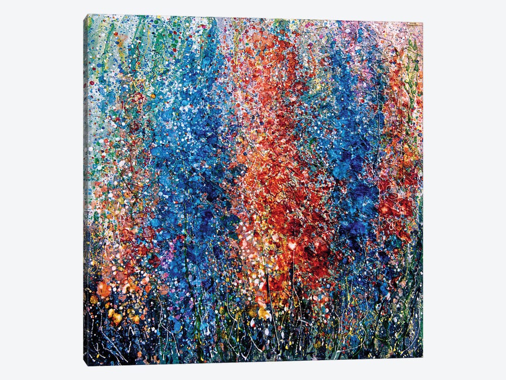 Eternal Spring Abstract Painting by OLena Art 1-piece Canvas Artwork