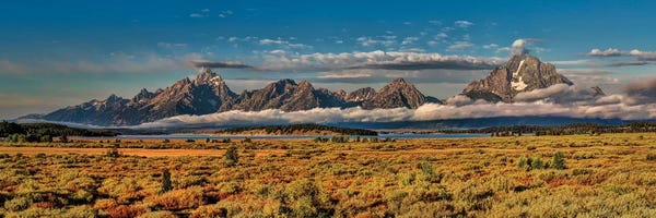 Rocky Mountains: Grand Tetons Panorama  by OLena Art