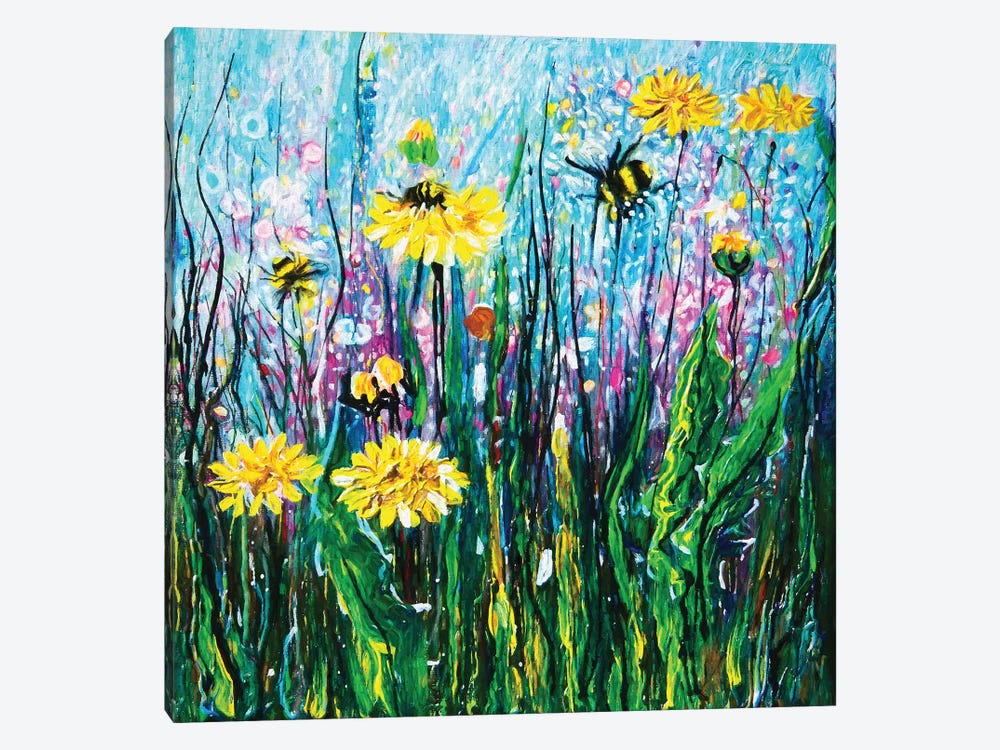 Summer Blooms  by OLena Art 1-piece Canvas Print