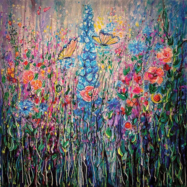 Butterflies and Flowers: Wildflowers by OLena Art