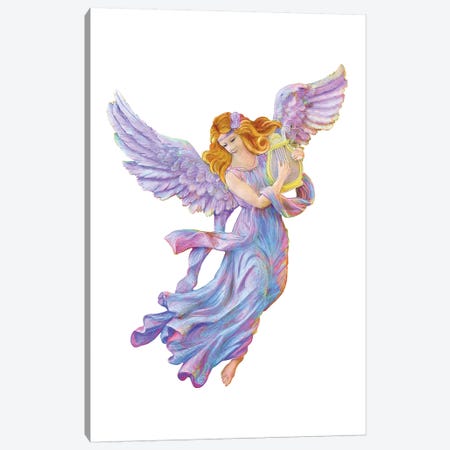The Muse Of Poetry - Antique Angel Canvas Print #OLE114} by OLena Art Canvas Wall Art