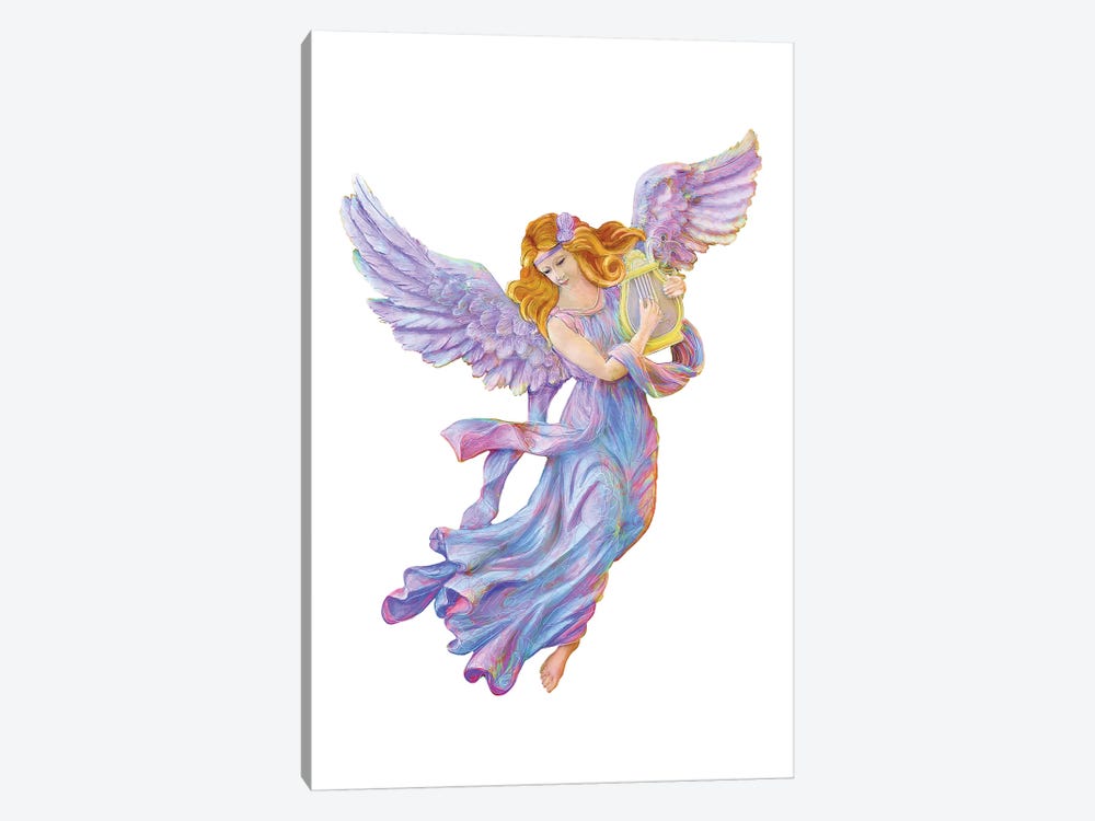 The Muse Of Poetry - Antique Angel by OLena Art 1-piece Canvas Print