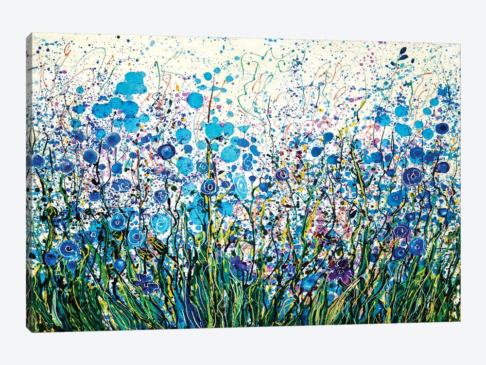 Mid Summer Meadow Flowers by OLena Art 1-piece Canvas Wall Art