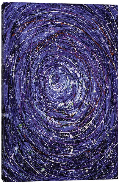 Abstract Star Trails Pollock Inspired Painting Canvas Art Print - Similar to Jackson Pollock