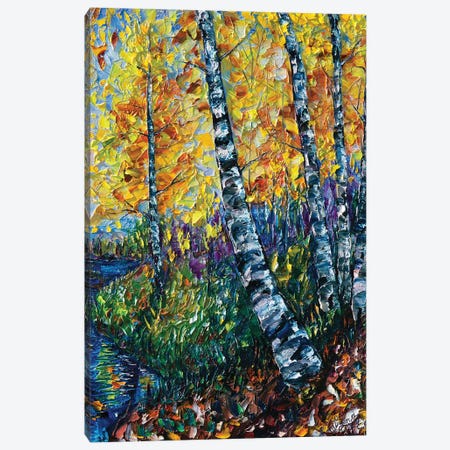 Colorado Landscape Painting Canvas Print #OLE12} by OLena Art Canvas Artwork