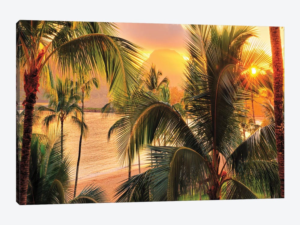  Kauai Tropical Island   by OLena Art 1-piece Canvas Print