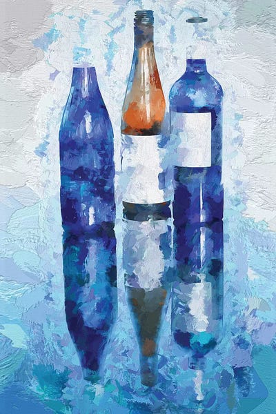 Wine Reflection by OLena Art metal wall art