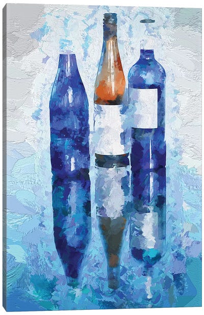 Wine Reflection Canvas Art Print - Reflective Moments