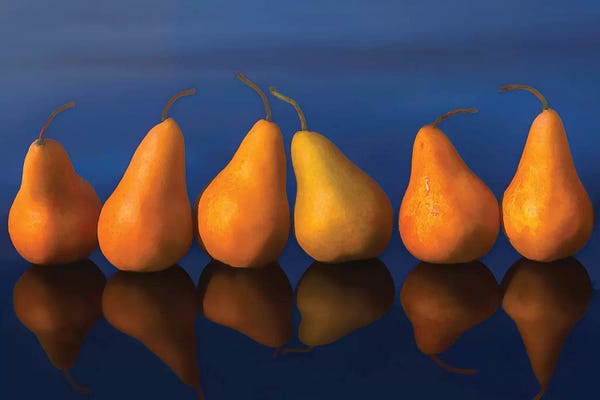 OLena Art: Pearfull Still Life by OLena Art