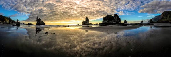 OLena Art: Before Sunset Motukiekie Beach West Coast New Zealand by OLena Art