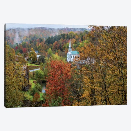 Divine Autumn In New England Canvas Print #OLE161} by OLena Art Canvas Artwork