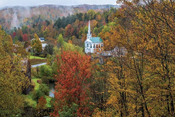 OLena Art: Divine Autumn In New England by OLena Art