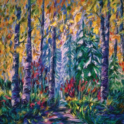 Deep In The Woods by OLena Art canvas print