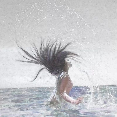 Feeling The Energy Of The Sea by OLena Art canvas print