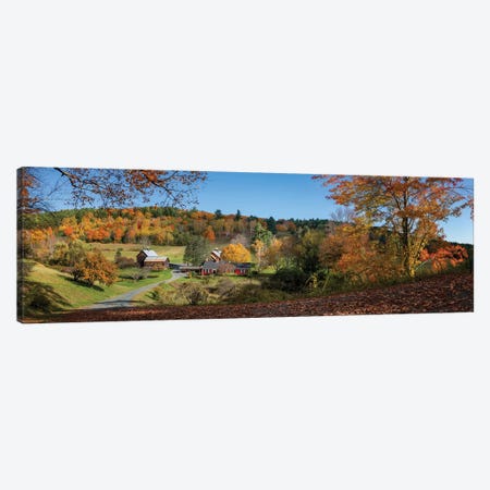 Sleepy Hollow Farm Vermont Panorama Canvas Print #OLE179} by OLena Art Canvas Art Print
