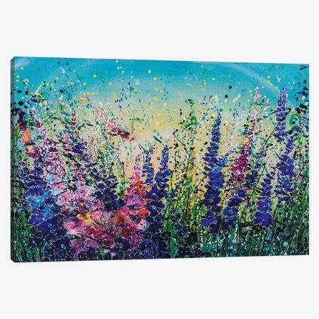 Mile High Wildflowers Canvas Print #OLE182} by OLena Art Canvas Wall Art