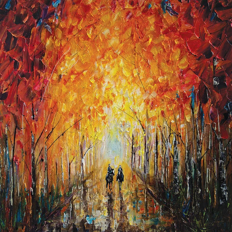 Horseback Riding In The East Coast Forest