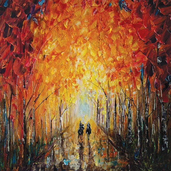 Horseback Riding In The East Coast Forest