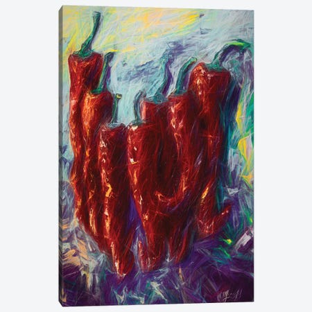 The Essence Of Jalapeno Abstract Canvas Print #OLE190} by OLena Art Art Print