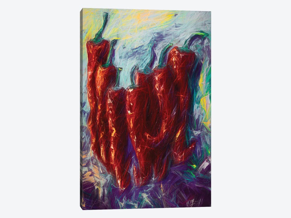 The Essence Of Jalapeno Abstract by OLena Art 1-piece Canvas Print