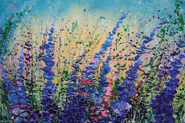 Refreshing Workspace: Love Blue Summer Skies by OLena Art