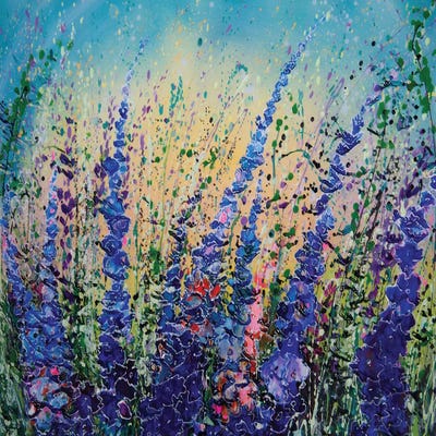 Love Blue Summer Sky by OLena Art canvas print