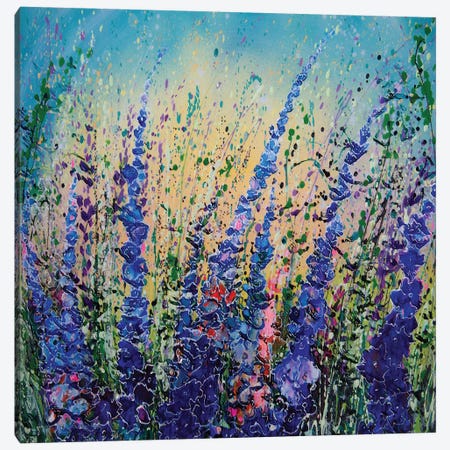 Love Blue Summer Sky Canvas Print #OLE195} by OLena Art Canvas Artwork