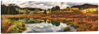 Transition Of The Seasons In Rocky Mountains Colorado Canvas Art Print - OLena art